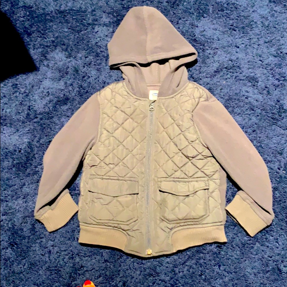 Boys (5T): Fall/spring quilted fleece jacket